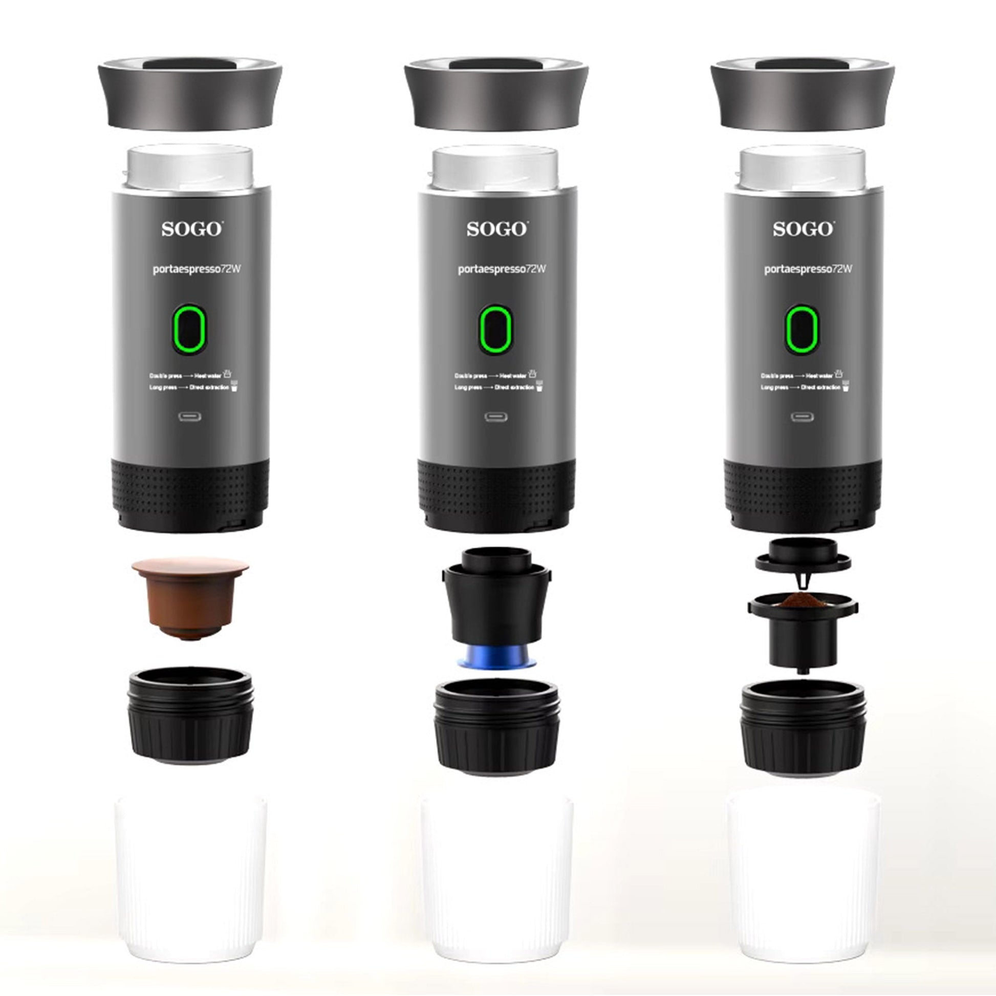 PORTABLE RECHARGEABLE COFFEE MAKER