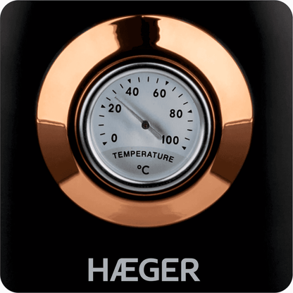 Electric kettle HAEGER ART DECO BLACK – Inox 1,7L 2200W