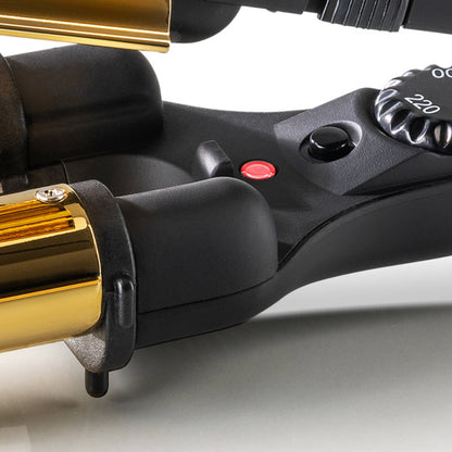 Triple Barrel Curling Iron HAEGER Golden Curls