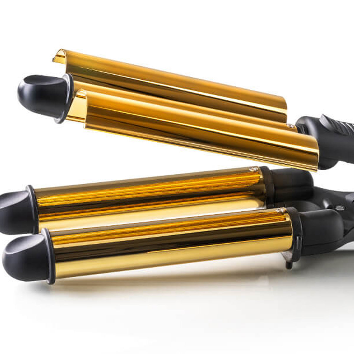 Triple Barrel Curling Iron HAEGER Golden Curls