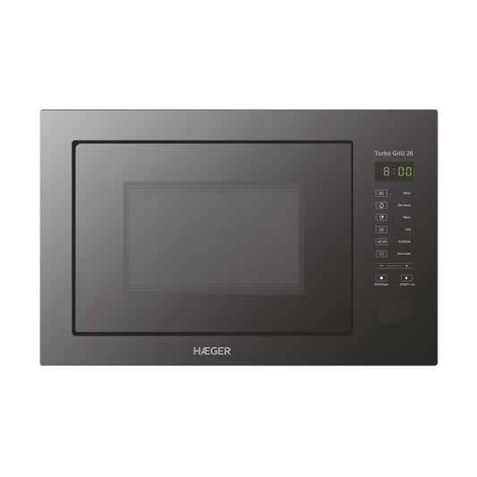 HAEGER Turbo Grill 26 Built-In Digital Microwave | 26L | 850W + 1200W Grill