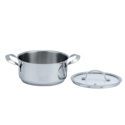 Stainless Steel Pot HAEGER Inox Pot 24H – Diameter 24 cm, Stainless Steel