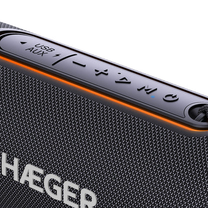 Portable Bluetooth Speaker HAEGER Light Boom – 3h Battery Life, IPX5