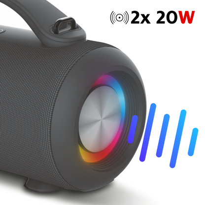 Portable Bluetooth Speaker HAEGER Super Boom – 24h Battery Life