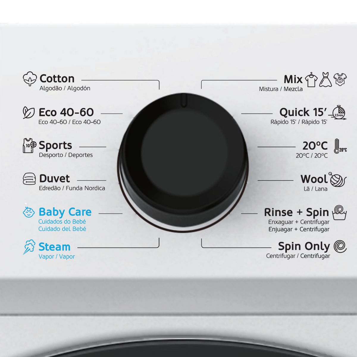 HAEGER Aquagentle Washing Machine 7kg | 1200 RPM | Gentle Wash | Energy Efficient | Quiet