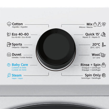 HAEGER Aquagentle Washing Machine 7kg | 1200 RPM | Gentle Wash | Energy Efficient | Quiet