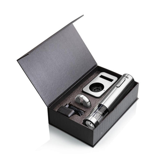 HAEGER Milano Rechargeable Electric Corkscrew | Cordless | Foil Cutter | Elegant Design