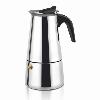 Moka Coffee Maker HAEGER SS MOKA POT 10 – Stainles Steel, 10 cups